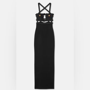 VERSACE x DUA LIPA BUSTIER CUTOUT GOWN